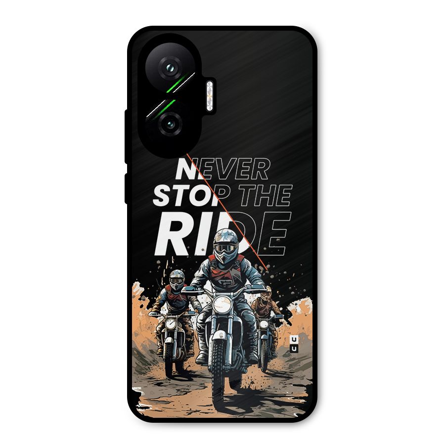 Never Stop ride Metal Back Case for Poco F7