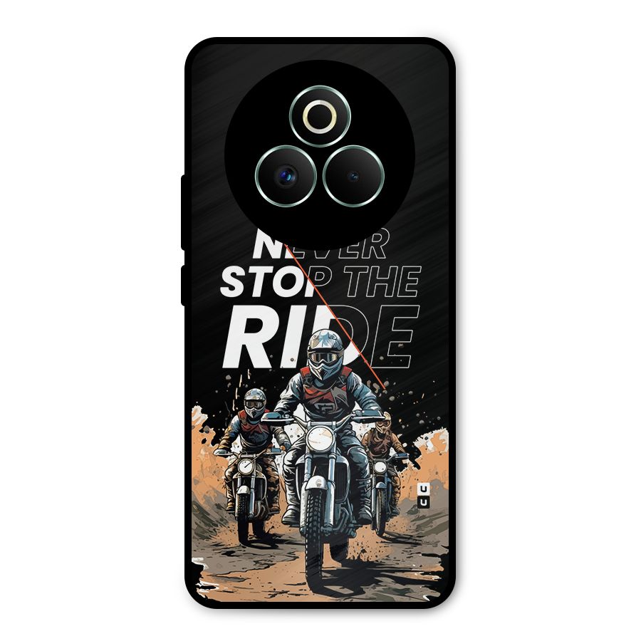Never Stop ride Metal Back Case for Realme P3 Pro