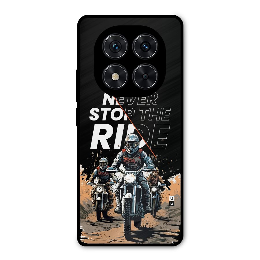 Never Stop ride Metal Back Case for Redmi Note 14 Pro 5G