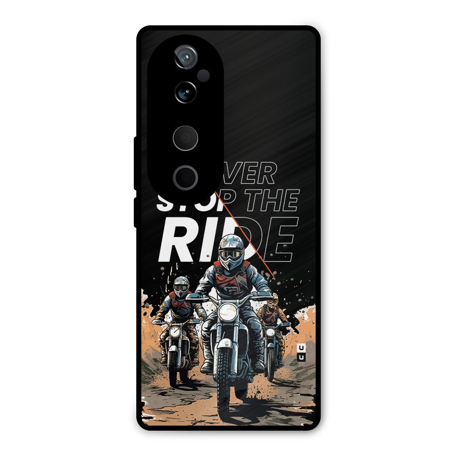 Never Stop ride Metal Back Case for Vivo T3 Ultra