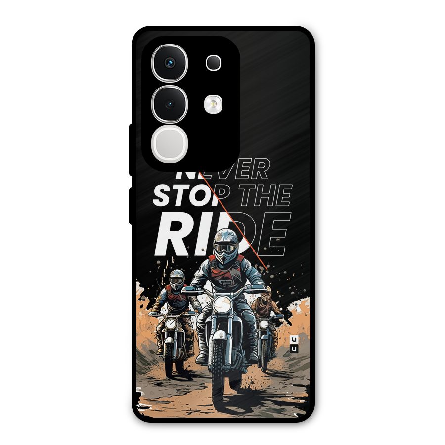 Never Stop ride Metal Back Case for Vivo T4x