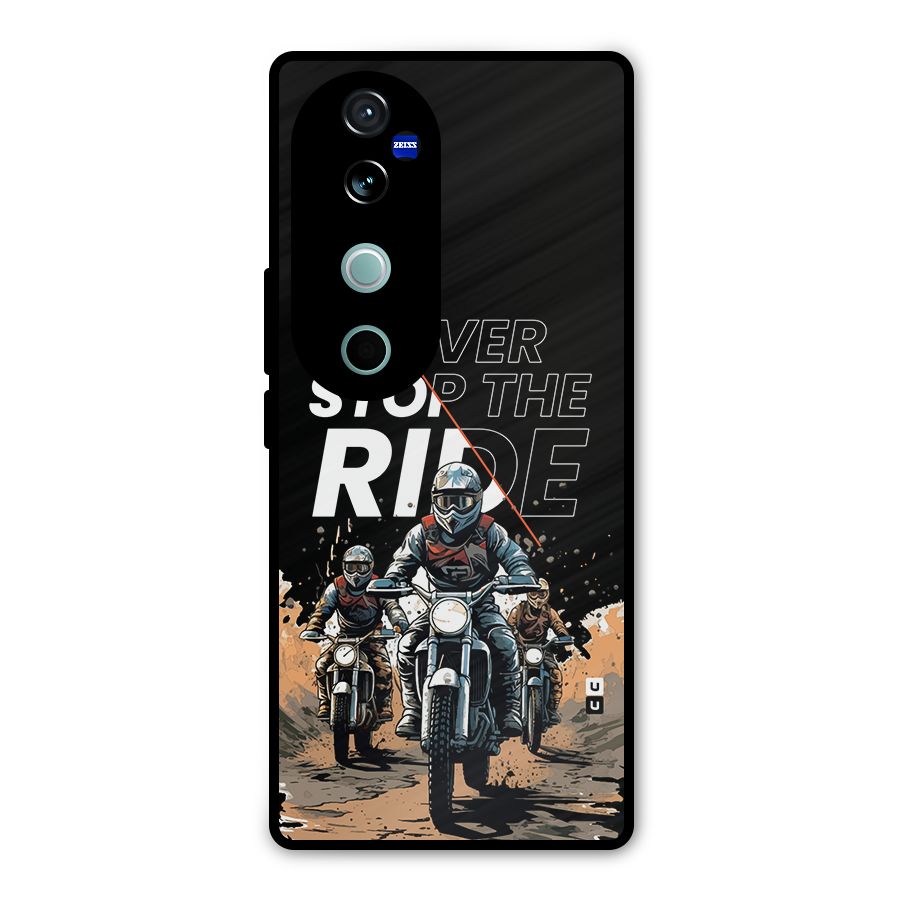 Never Stop ride Metal Back Case for Vivo V40 Pro