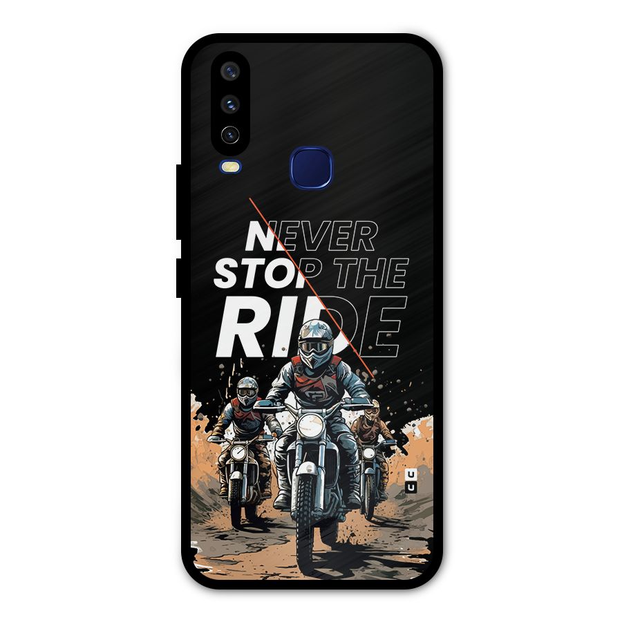 Never Stop ride Metal Back Case for Vivo Y15