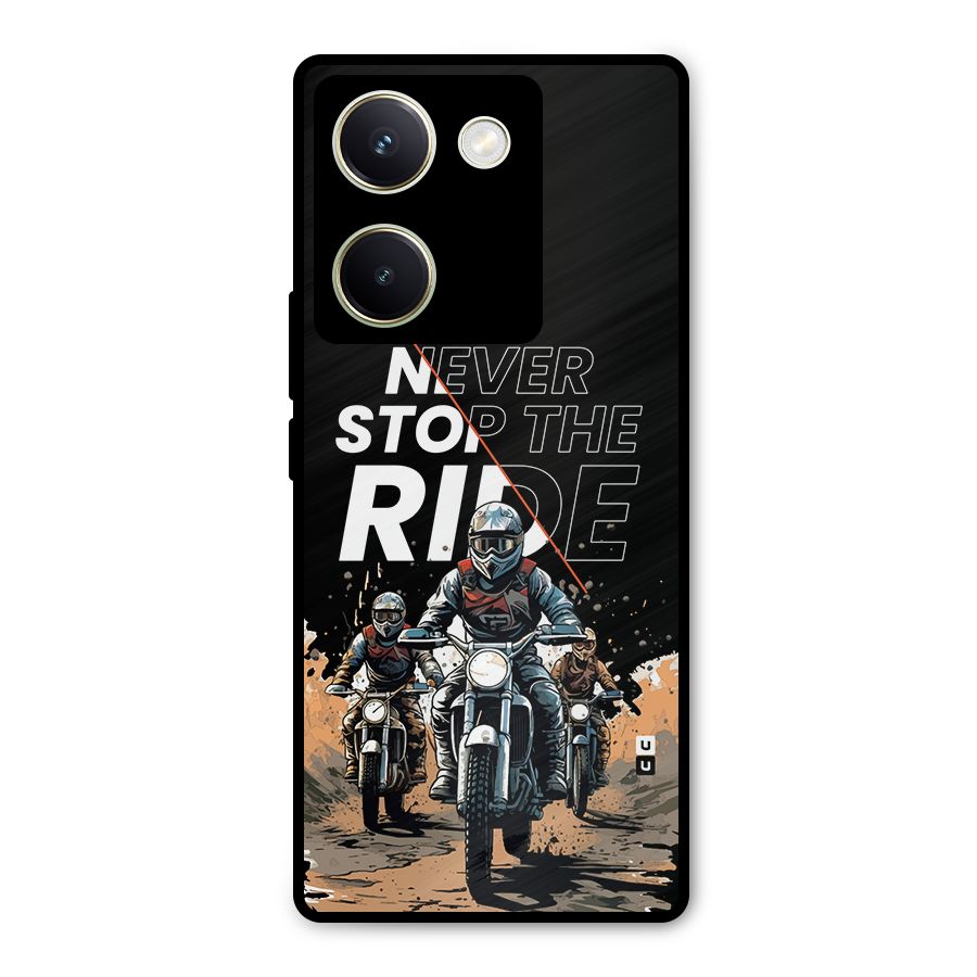 Never Stop ride Metal Back Case for Vivo Y200 Pro