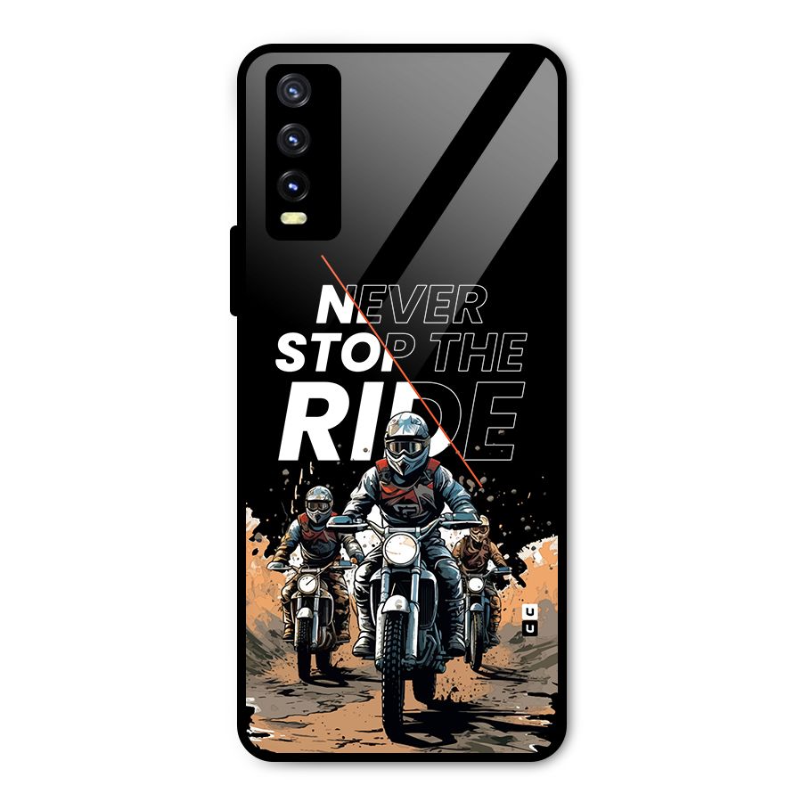 Never Stop ride Metal Back Case for Vivo Y20t