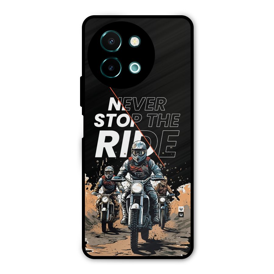 Never Stop ride Metal Back Case for Vivo Y58