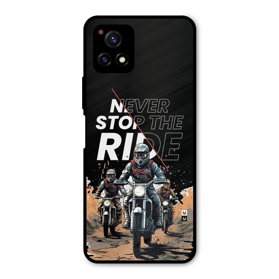 Never Stop ride Metal Back Case for Vivo Y72 5G
