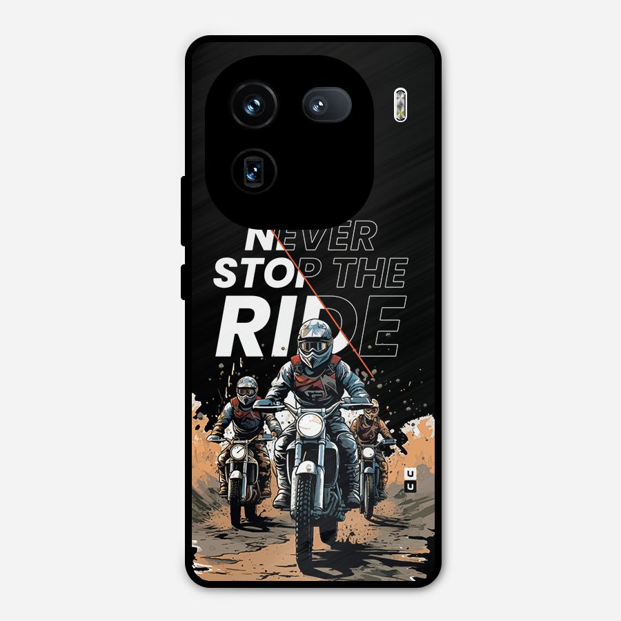 Never Stop ride Metal Back Case for iQOO 12