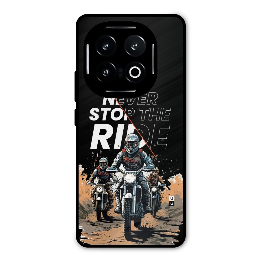 Never Stop ride Metal Back Case for iQOO 13