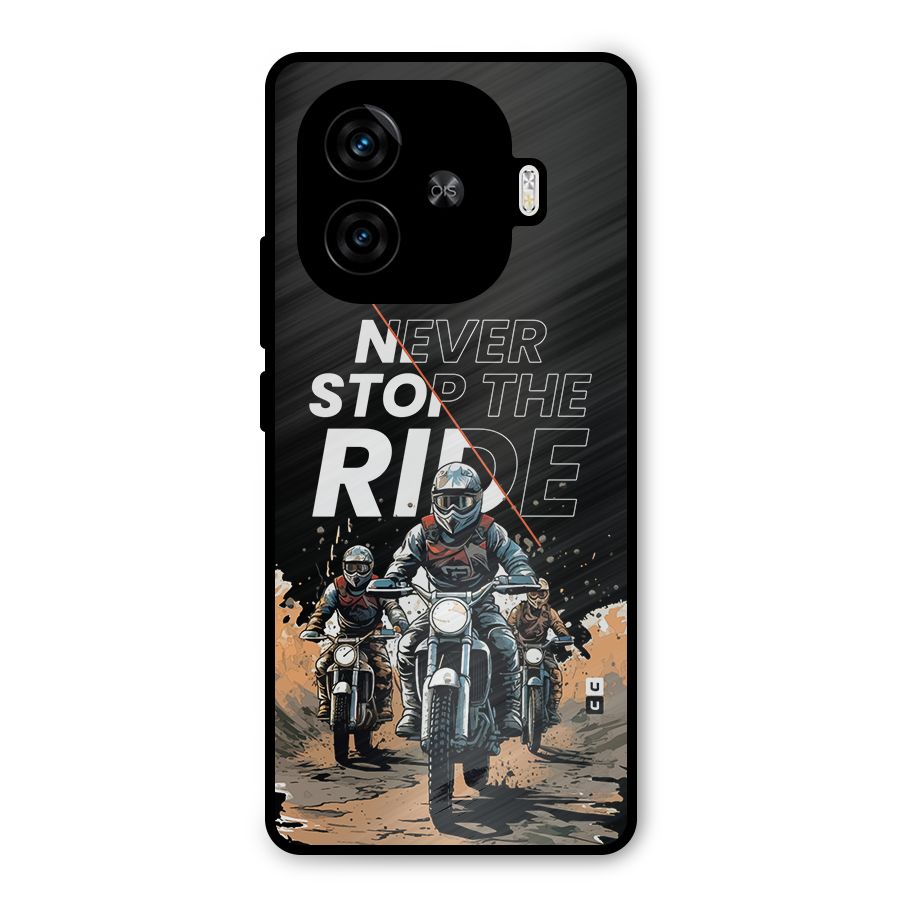 Never Stop ride Metal Back Case for iQOO Neo 10R