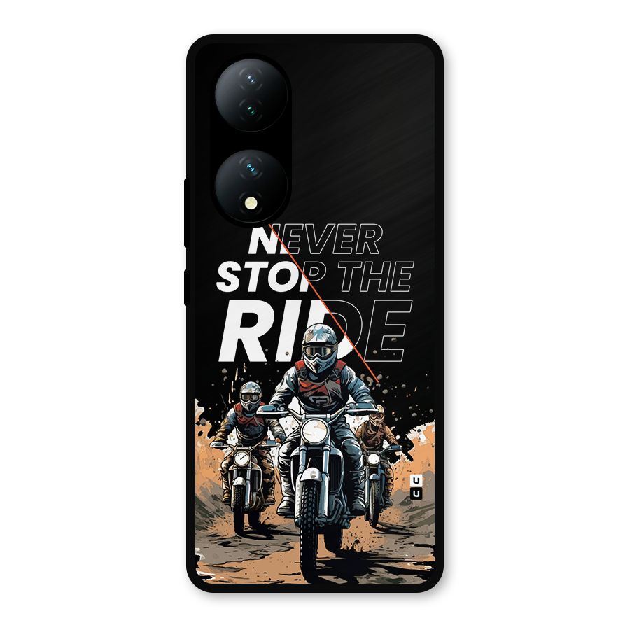 Never Stop ride Metal Back Case for iQOO Z7