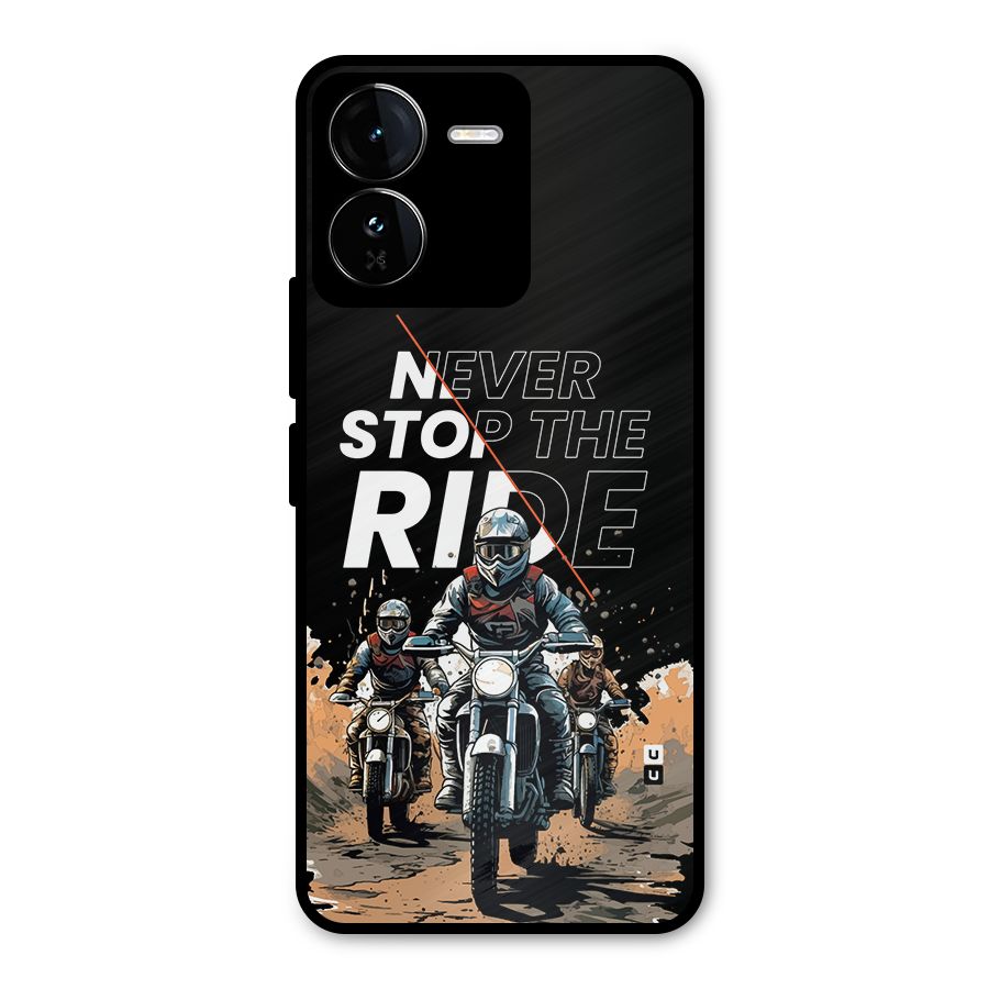 Never Stop ride Metal Back Case for iQOO Z9