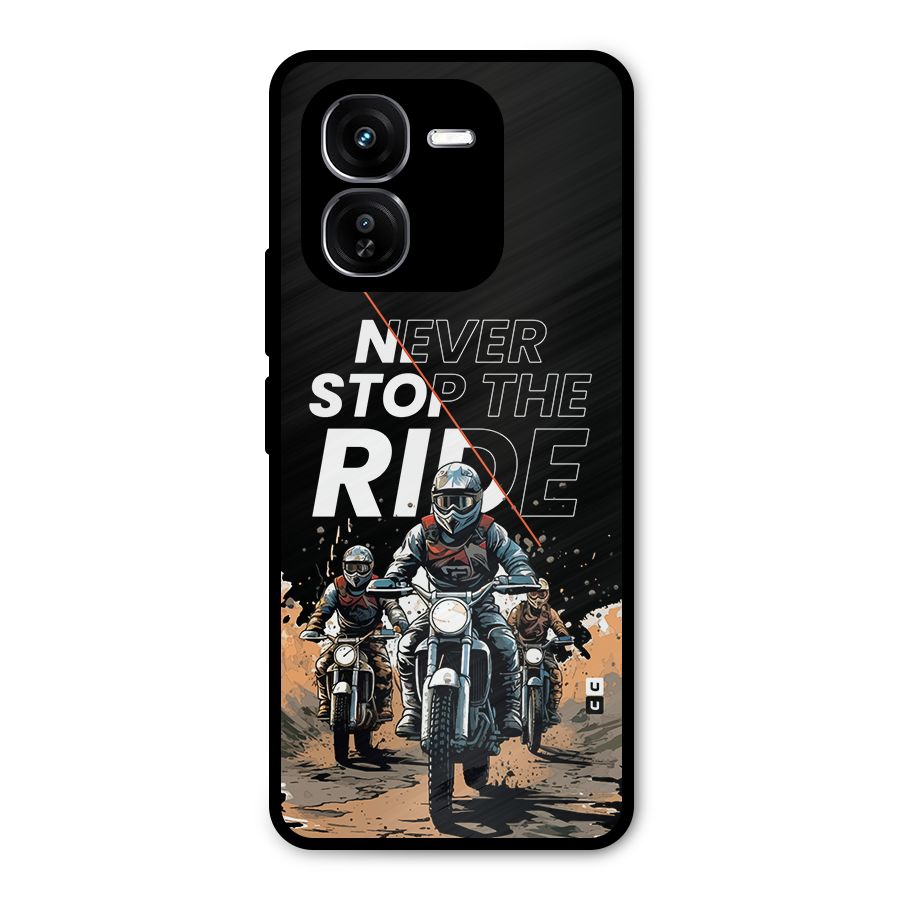 Never Stop ride Metal Back Case for iQOO Z9x