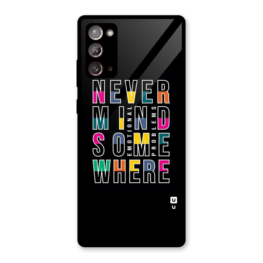Nevermind Somewhere Glass Back Case for Galaxy Note 20