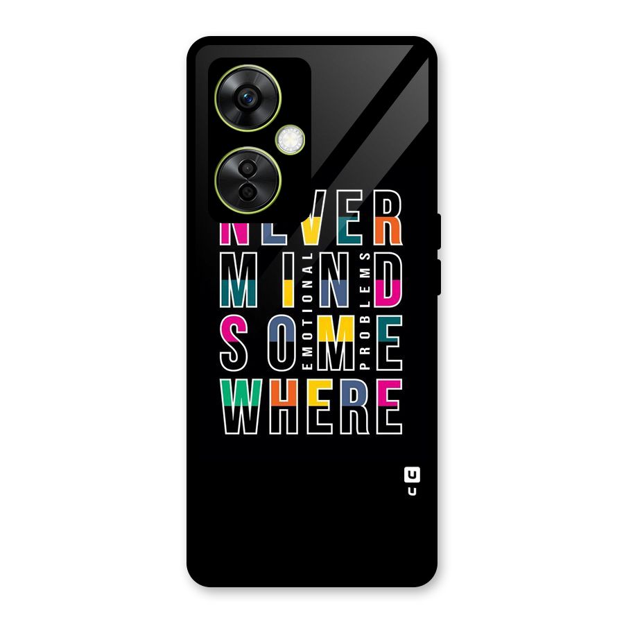 Nevermind Somewhere Glass Back Case for OnePlus Nord CE 3 Lite