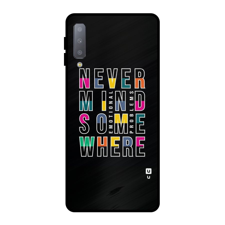 Nevermind Somewhere Metal Back Case for Galaxy A7 (2018)