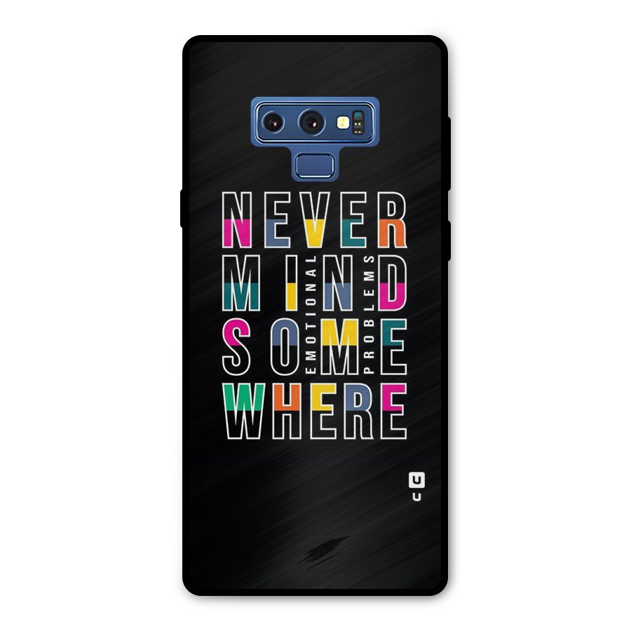 Nevermind Somewhere Metal Back Case for Galaxy Note 9