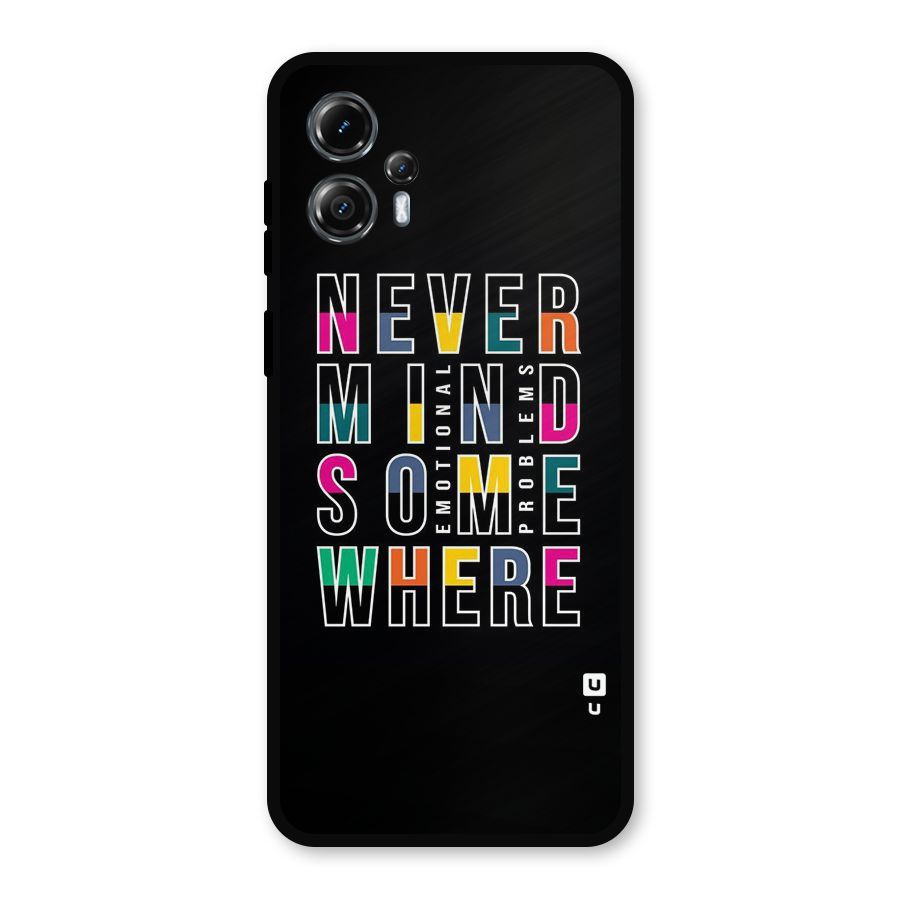 Nevermind Somewhere Metal Back Case for Moto G13