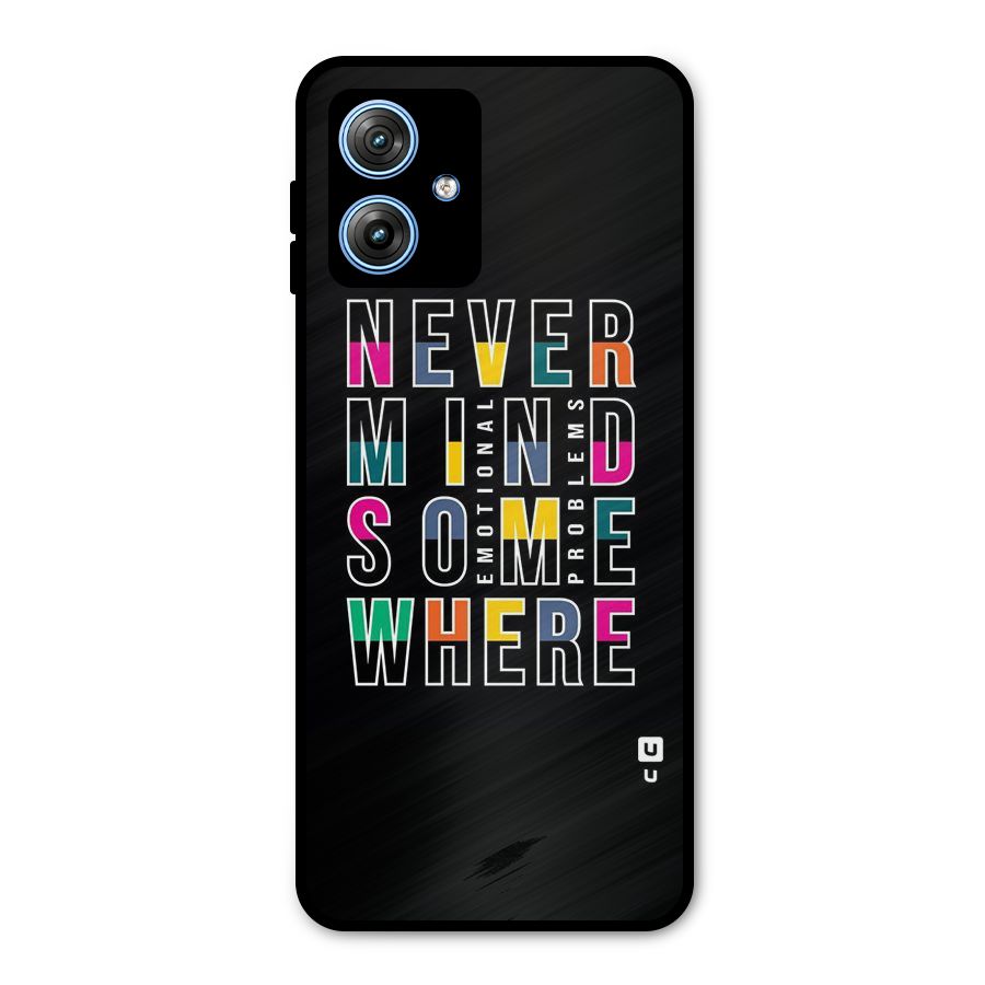 Nevermind Somewhere Metal Back Case for Moto G54