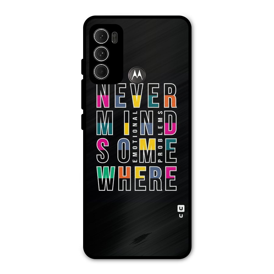 Nevermind Somewhere Metal Back Case for Moto G60