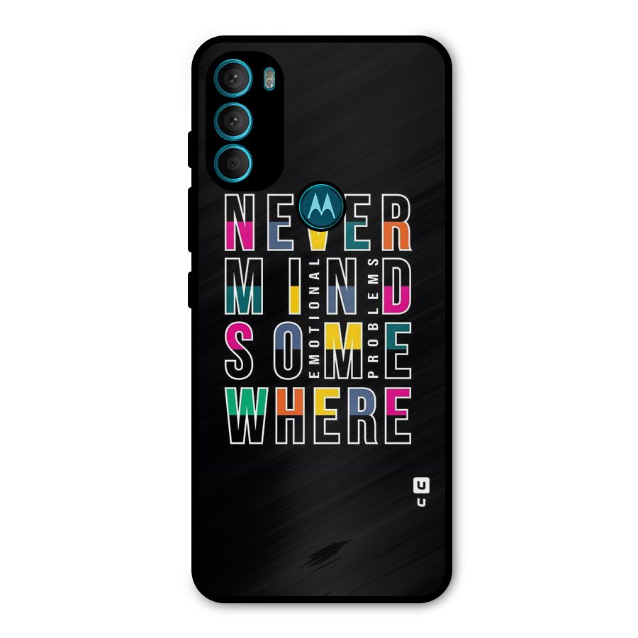 Nevermind Somewhere Metal Back Case for Moto G71 5G