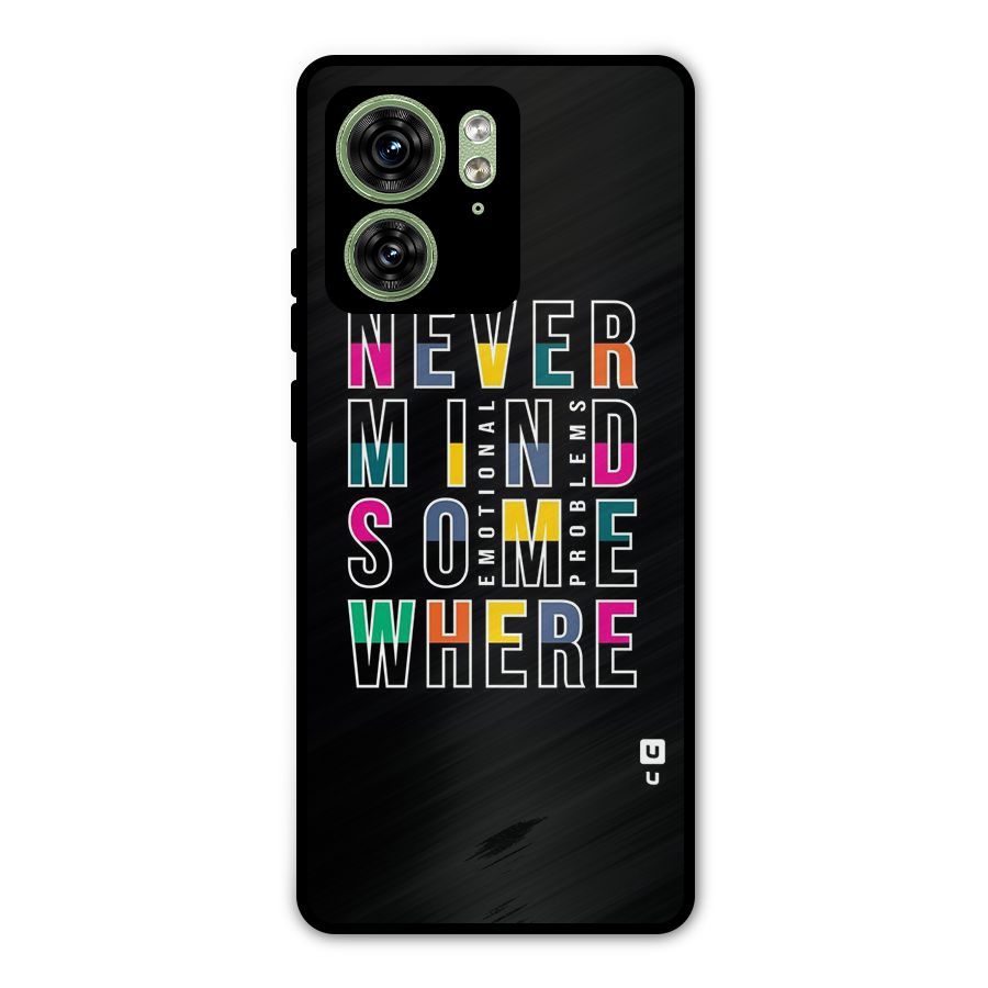 Nevermind Somewhere Metal Back Case for Motorola Edge 40 5G