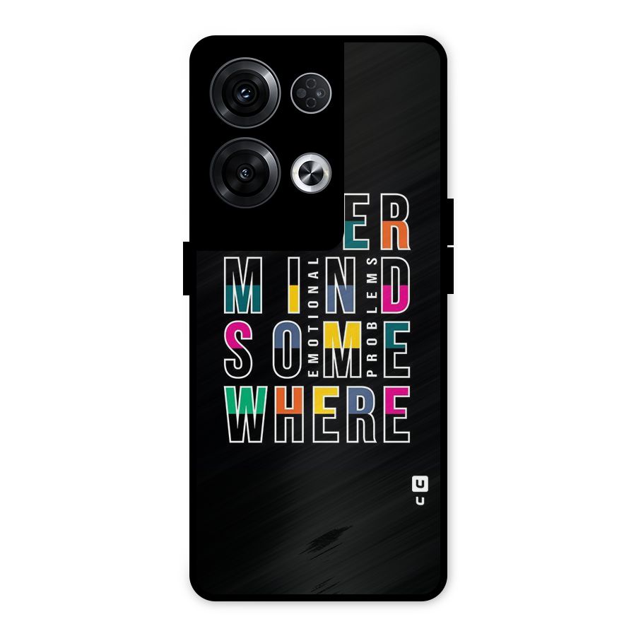 Nevermind Somewhere Metal Back Case for Oppo Reno8 Pro 5G