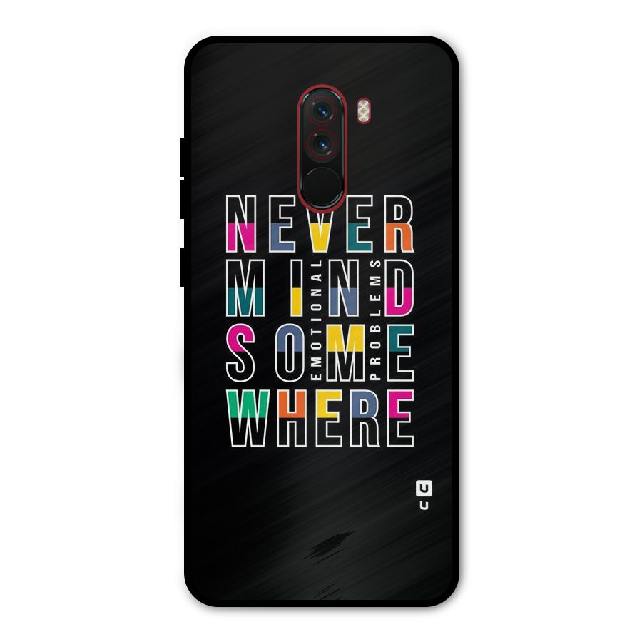 Nevermind Somewhere Metal Back Case for Poco F1