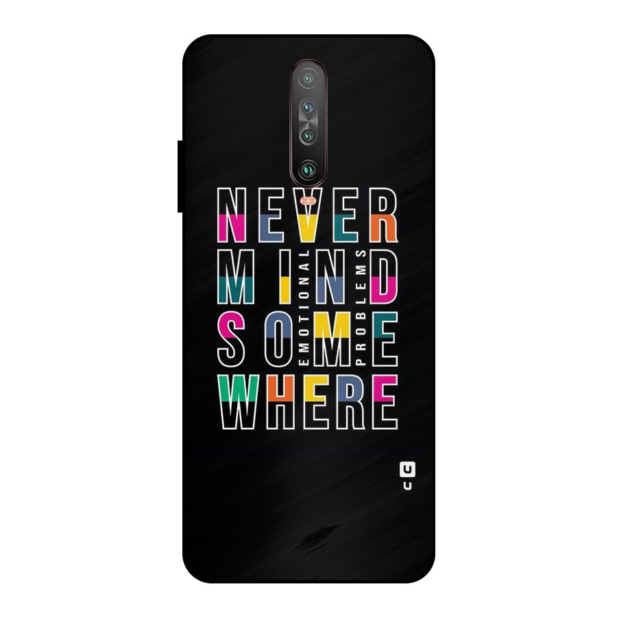Nevermind Somewhere Metal Back Case for Poco X2