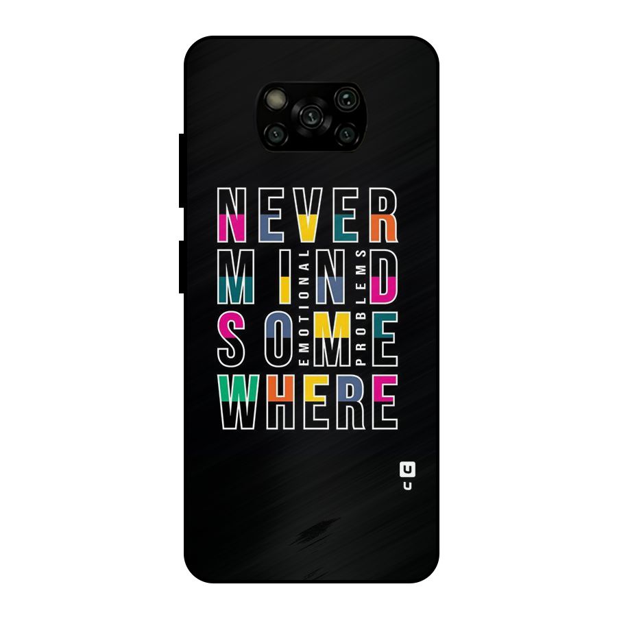 Nevermind Somewhere Metal Back Case for Poco X3