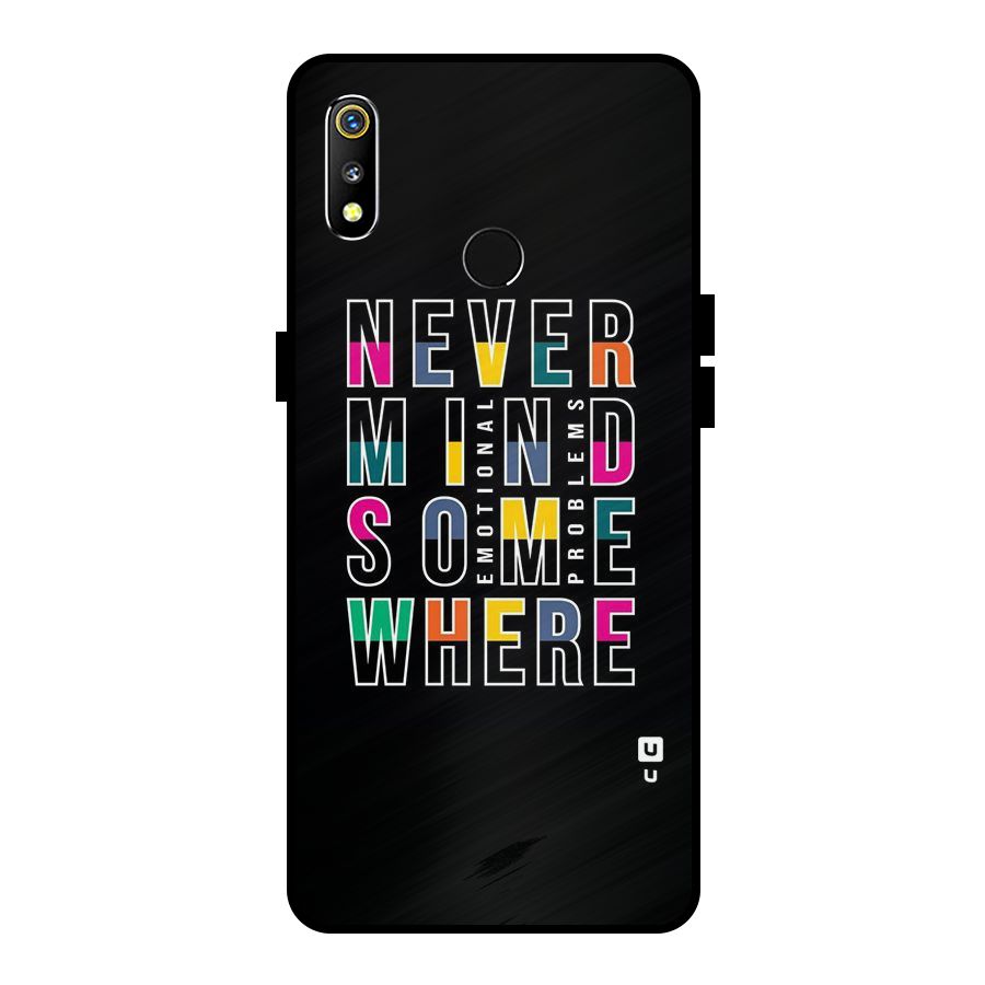 Nevermind Somewhere Metal Back Case for Realme 3