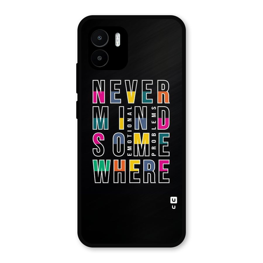 Nevermind Somewhere Metal Back Case for Redmi A1