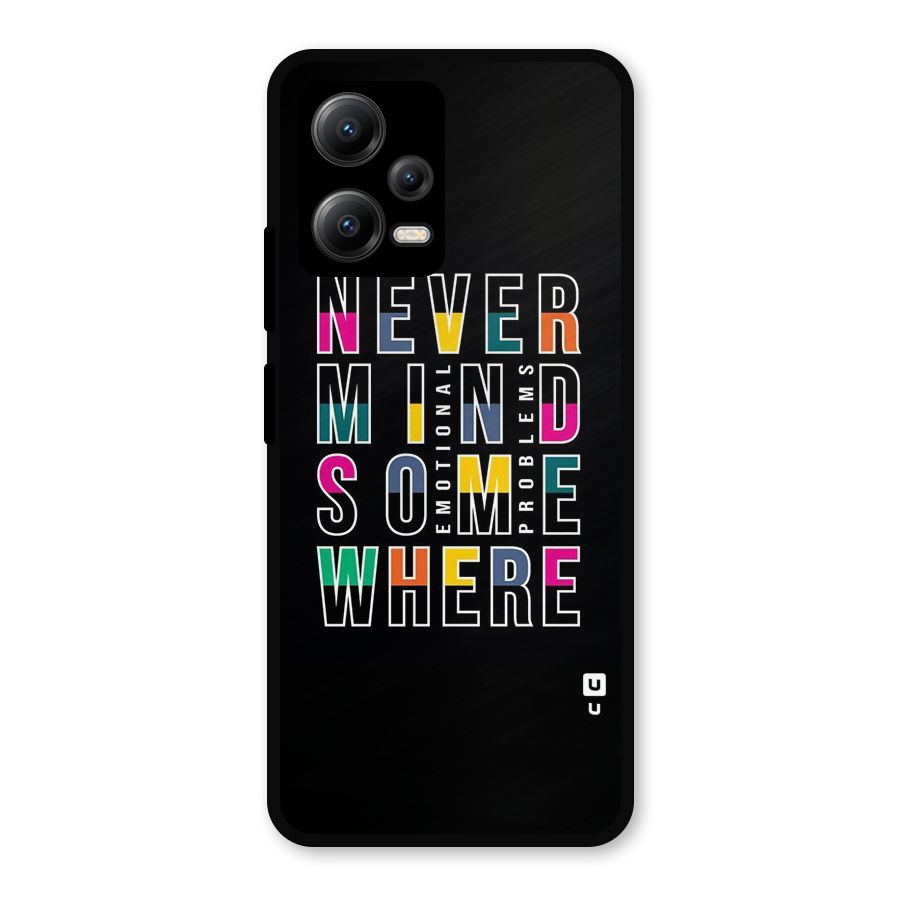 Nevermind Somewhere Metal Back Case for Redmi Note 12 5G