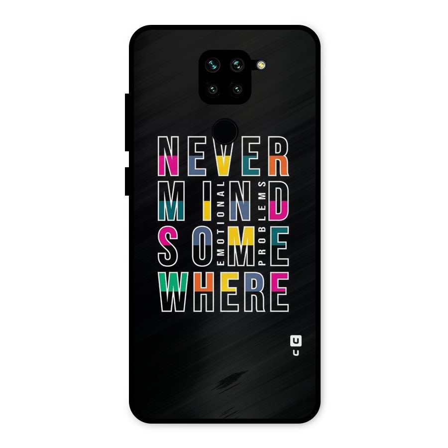 Nevermind Somewhere Metal Back Case for Redmi Note 9
