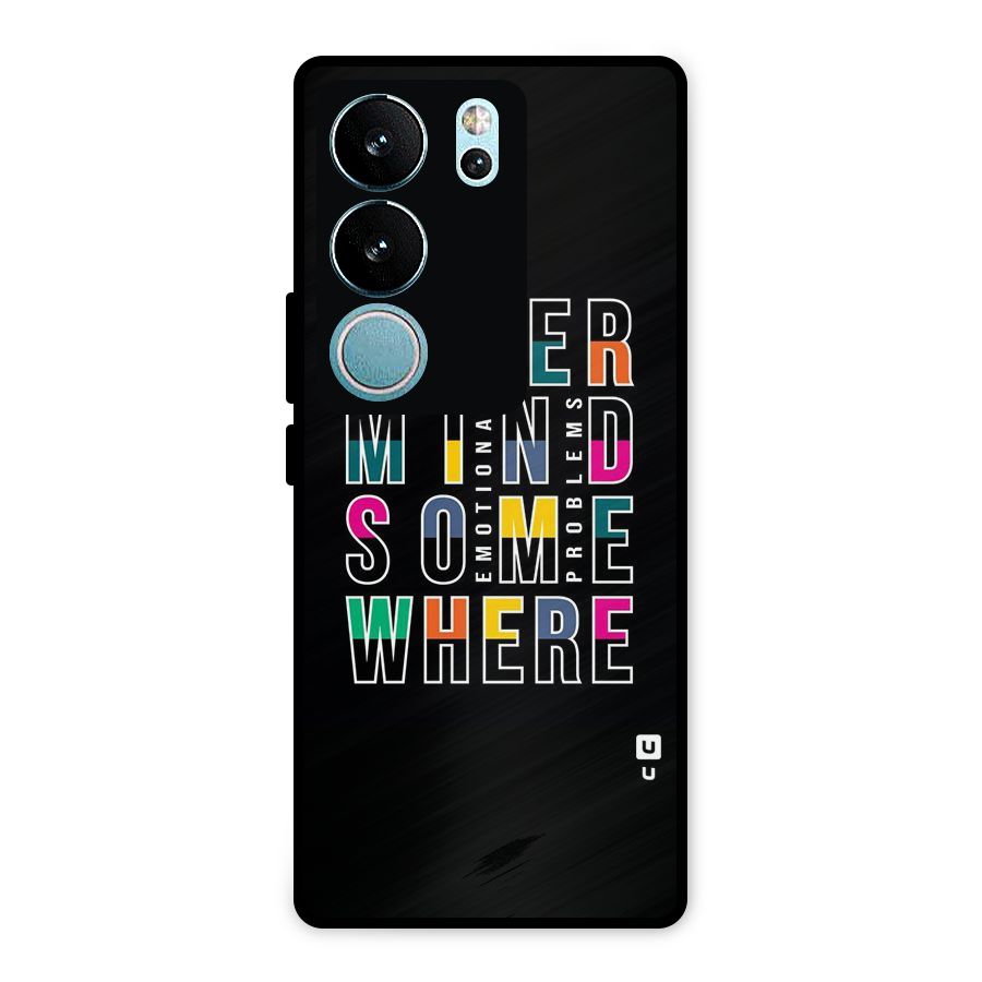 Nevermind Somewhere Metal Back Case for Vivo V29 Pro