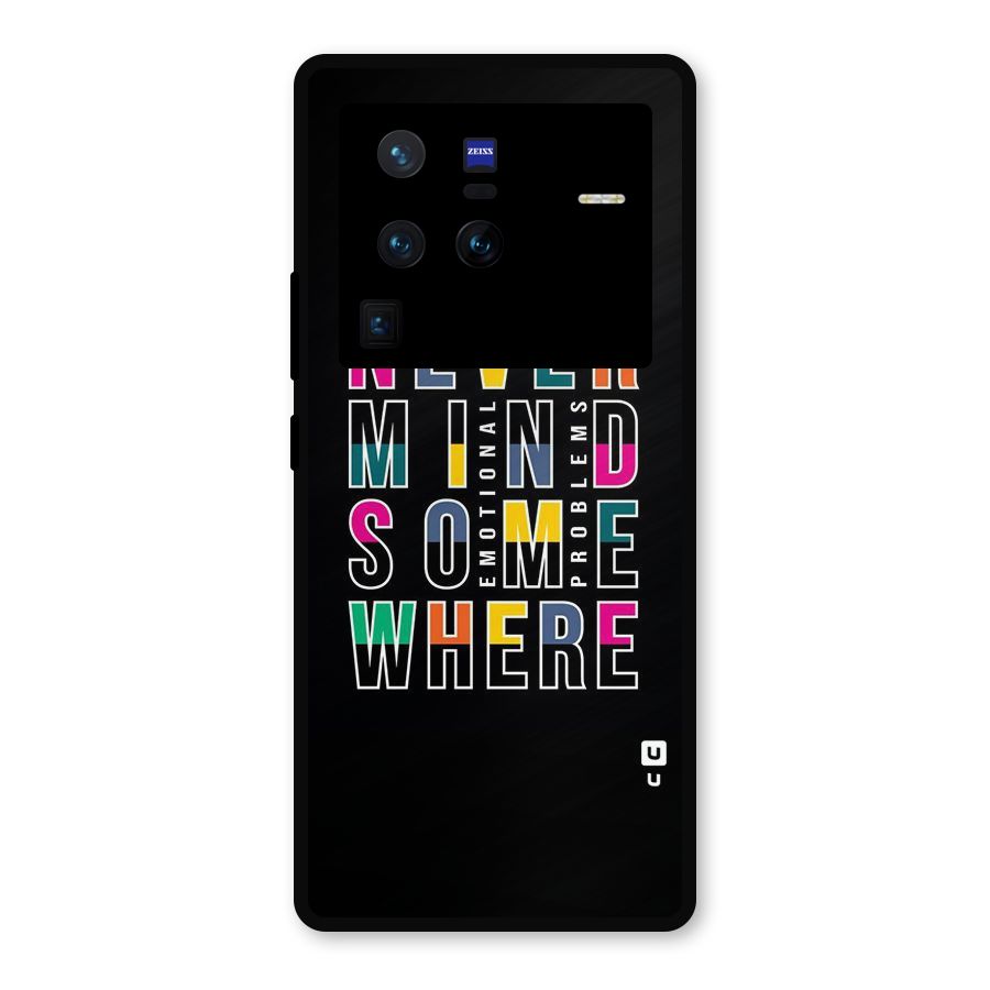 Nevermind Somewhere Metal Back Case for Vivo X80 Pro