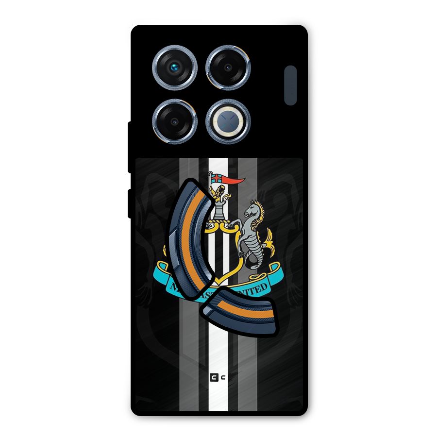 New Castle United Metal Back Case for Infinix GT 20 Pro