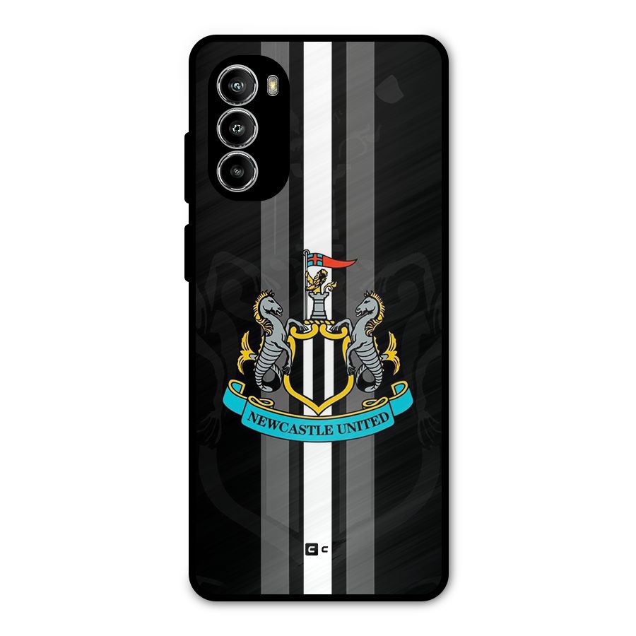 New Castle United Metal Back Case for Moto G52