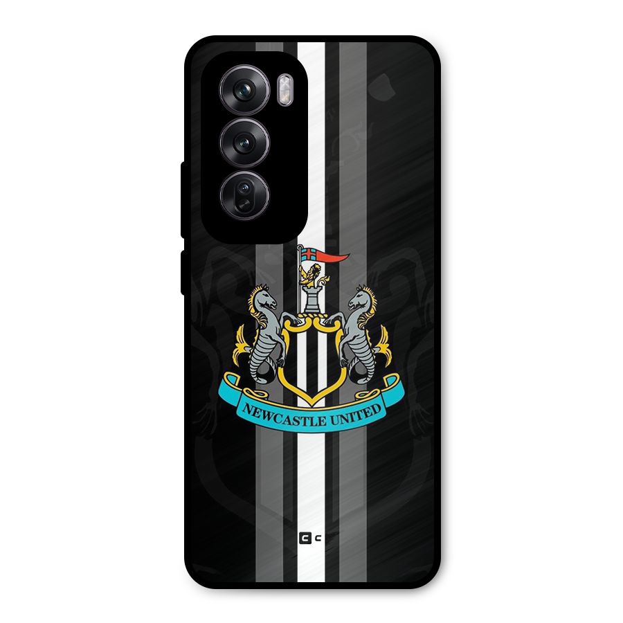New Castle United Metal Back Case for Oppo Reno12 Pro