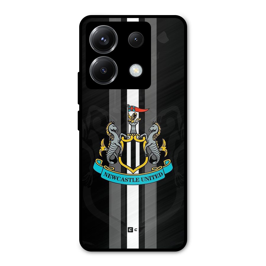 New Castle United Metal Back Case for Poco X6