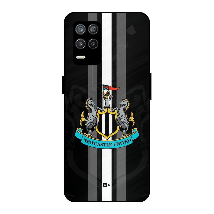 New Castle United Metal Back Case for Realme 8s 5G