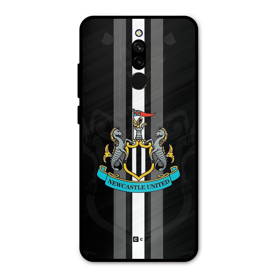 New Castle United Metal Back Case for Redmi 8
