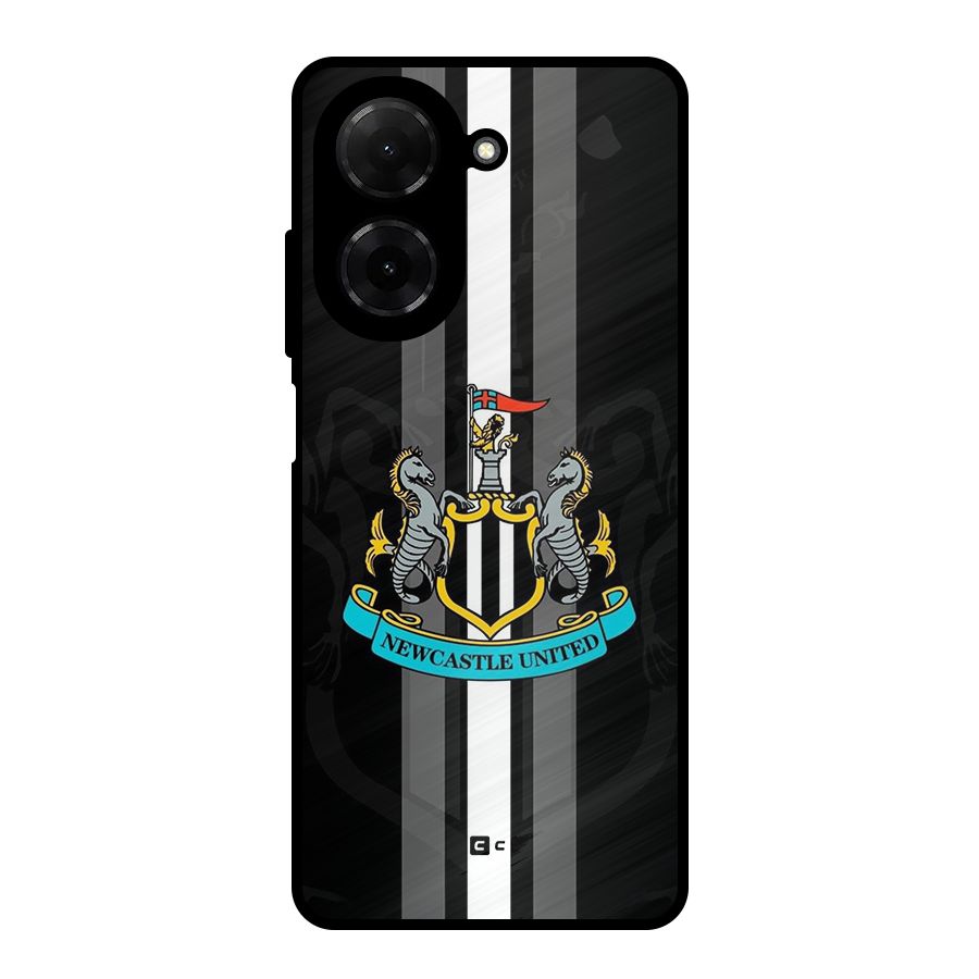 New Castle United Metal Back Case for Redmi A5 4G