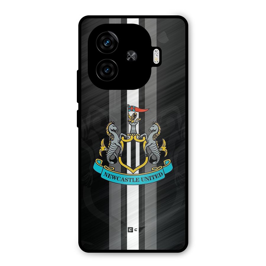 New Castle United Metal Back Case for iQOO Z9 Turbo