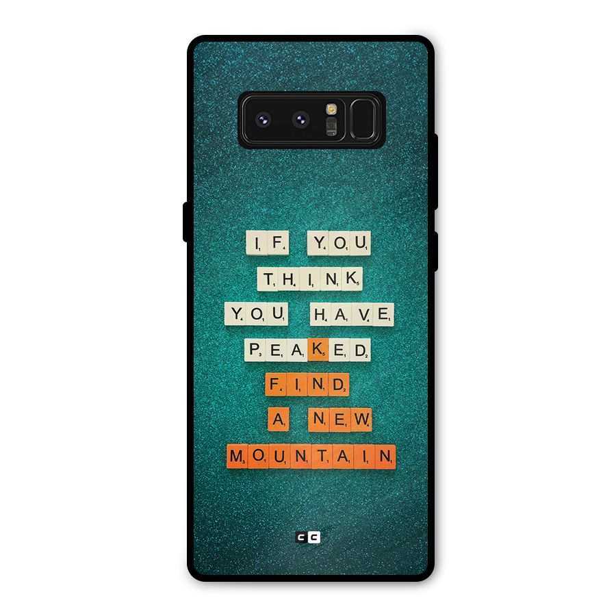 New Mountain Metal Back Case for Galaxy Note 8