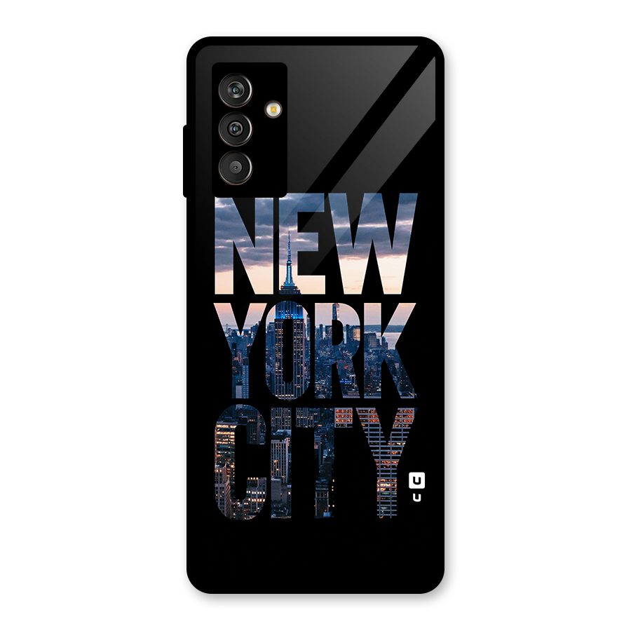 New York City Glass Back Case for Galaxy M13
