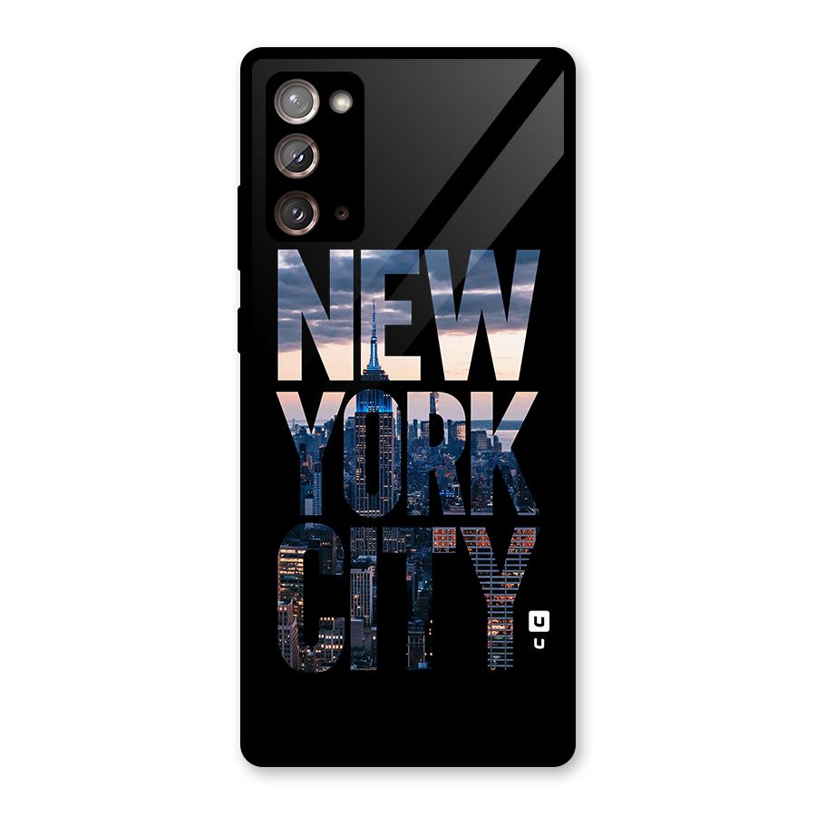 New York City Glass Back Case for Galaxy Note 20