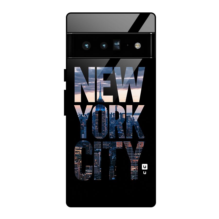 New York City Glass Back Case for Google Pixel 6 Pro