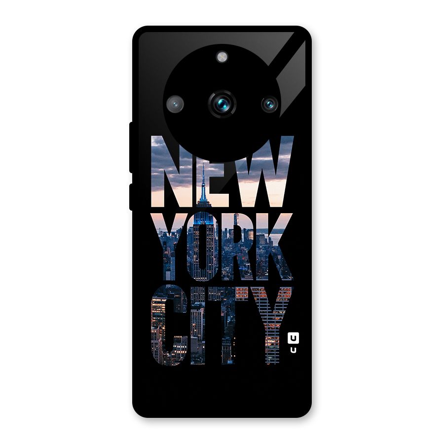 New York City Glass Back Case for Realme 11 Pro