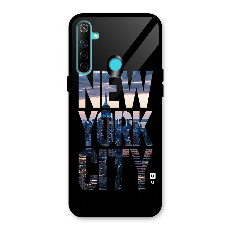 New York City Glass Back Case for Realme 5i